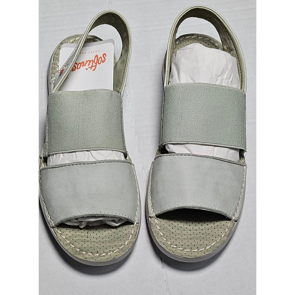 Sofitinos Pastel Green‎ Leather Slingback Sandals TIA383 SOF Womens EU 35/US 5